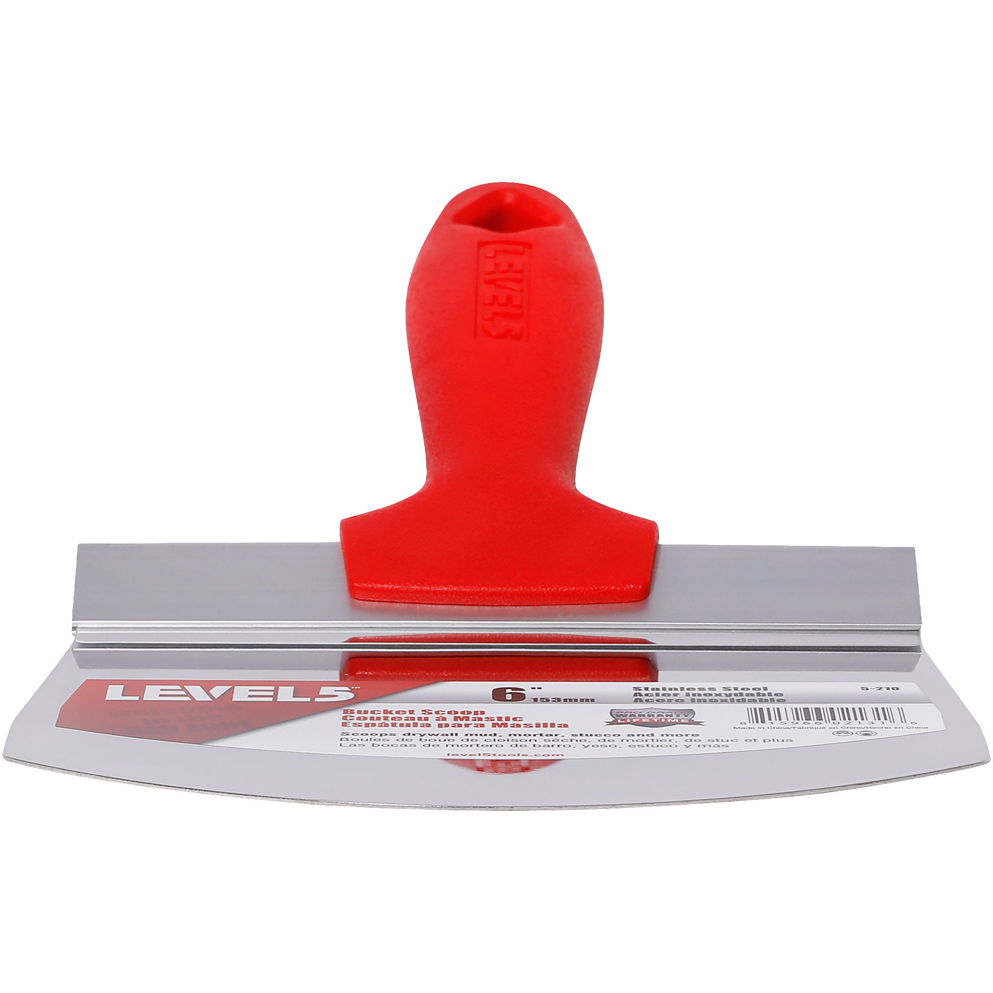 level 5 stainless steel bucket scoop